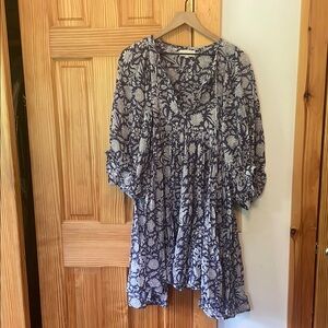 Daughters of India Short Kyra Dress in Blue Iris